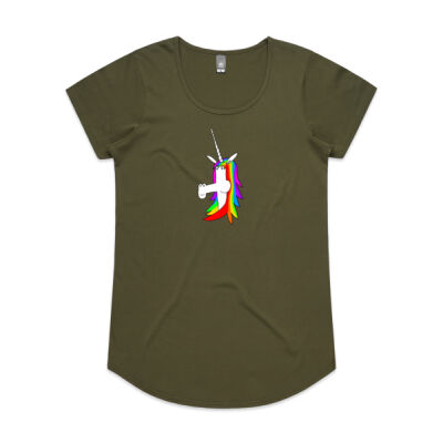 Happy Unicorn - Women's Scoop Neck Thumbnail