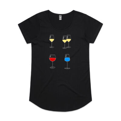 One Wine, Two Wine, Red Wine, Blue Wine Women's Scoop Neck Thumbnail